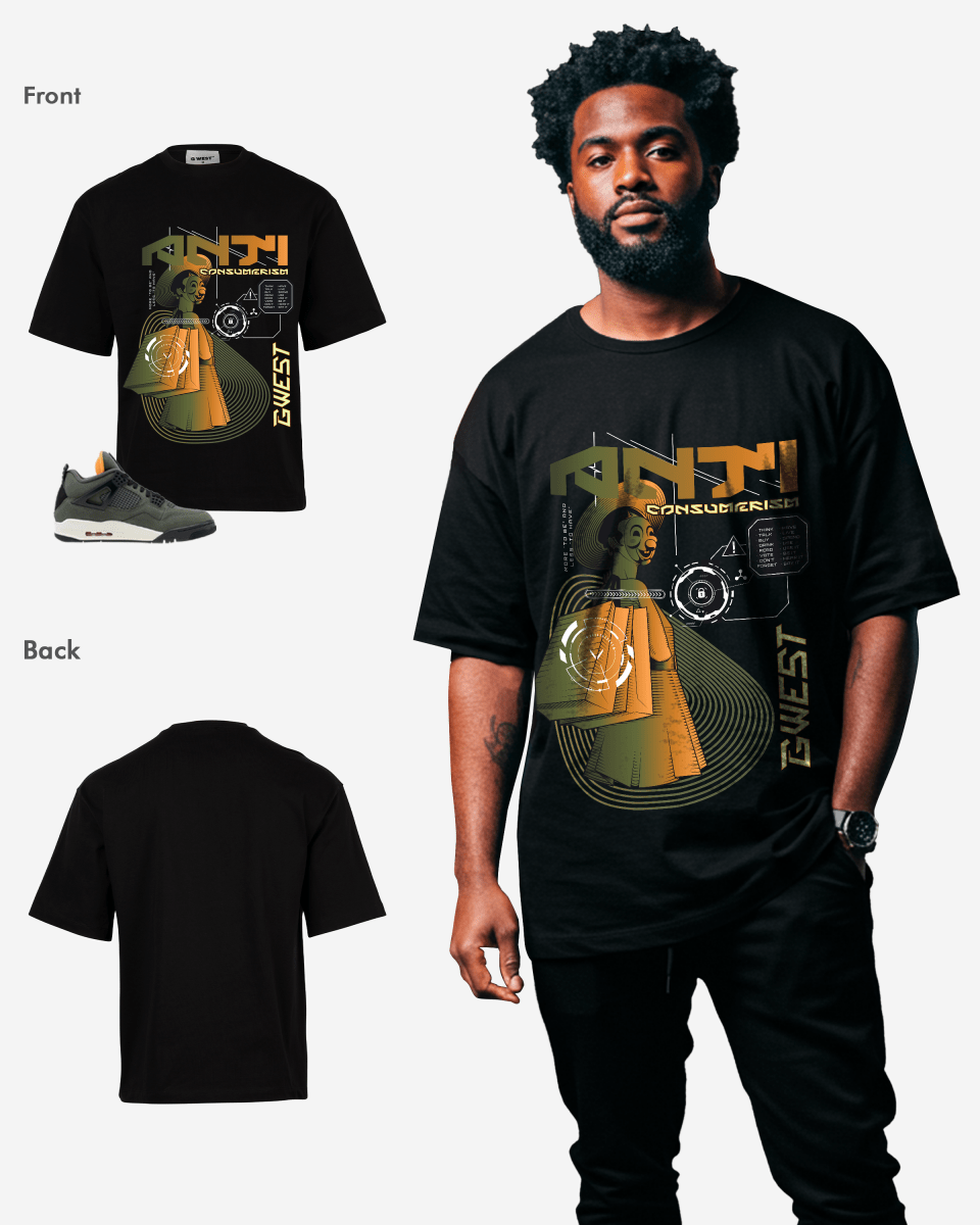 G West Anti Consumerism Oversized T-Shirt Mens