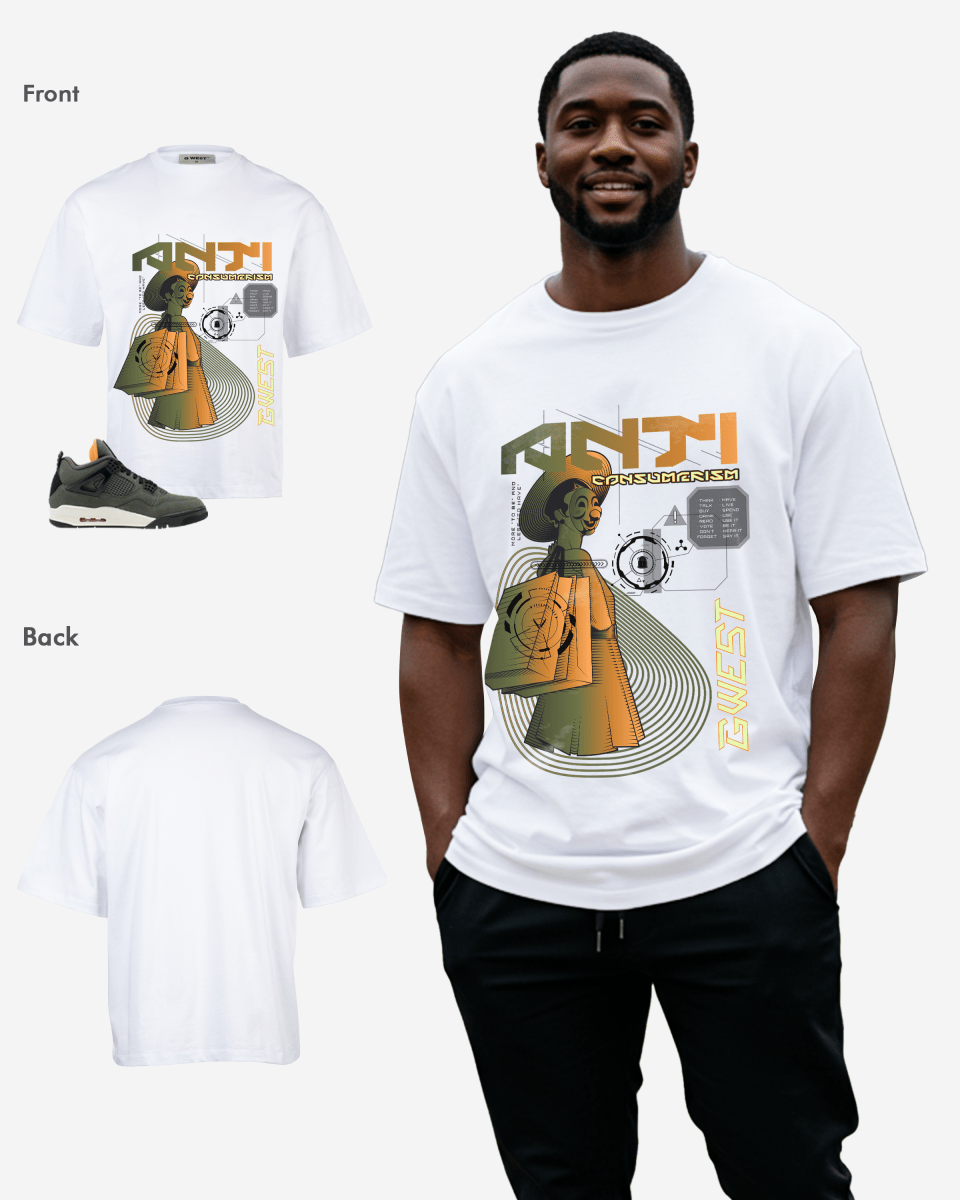 G West Anti Consumerism Oversized T-Shirt Mens