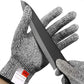 Guantes anticorte Grado 5 de seguridad a prueba de cortes y resistente a puñaladas de acero inoxidable