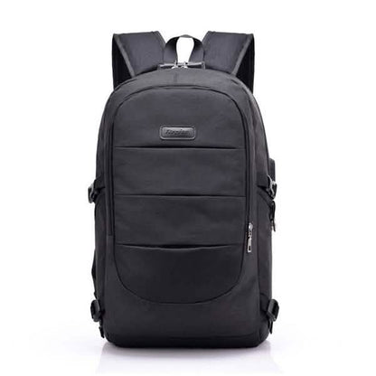 Mochila Clásica Antirrobo Impermeable con Puerto de Carga USB e Interfaz de Auriculares