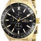 Invicta Mens 38968 Aviator Quartz Multifunction Black Dial Watch