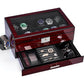 ANWBROAD 12 Slot Watch Cases for Men Watch Box with Large Lid Jewelry Box with Watch Storage 2-Tier Paint Surface Watch Holder Organizer for Men Lockable Watch Display Case UJWB001Y