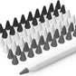 BEAUDOM Paquete de 40 protectores de puntas de silicona compatibles con Apple Pencil de 2ª generación, Apple Pencil de 1ª generación y Apple Pencil USB-C (negro + blanco + gris)