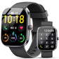 Smartwatch Kuizil de 1.91" HD para hombre y mujer (contesta/realiza llamadas), monitor de actividad física con más de 100 modos deportivos, IP68 resistente al agua, monitor de ritmo cardíaco/sueño, podómetro, rastreador de actividad para Android iOS