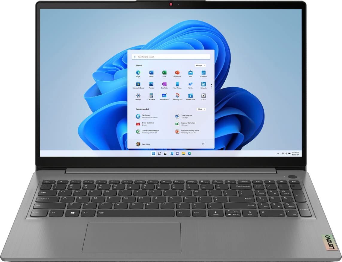 Portátil Lenovo Ideapad 3i de 15,6" Full HD (1920 x 1080) táctil con procesador Intel Core i5-1135G7 de 4 núcleos, 8 GB de RAM, 512 GB de almacenamiento SSD, gráficos Intel Iris X, Bluetooth, Wi-Fi, Win11 gris ártico con GaLiMu