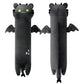 PEACH CAT Almohada larga de peluche de gato dragón, bonito peluche de gato dragón para niños y niñas, negro, 19.6 pulgadas