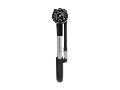 Bomba de amortiguador de bolsillo Topeak 360 PSI/24.8 Bar DXG con manómetro Esfera Negro/Plata
