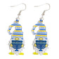 xuzhiyuan Hanukkah Acrylic Dangle Earrings Menorah Wooden Drop Earrings Dove Star of David Jewish Hanukkah Jewelry for Women Holiday-G