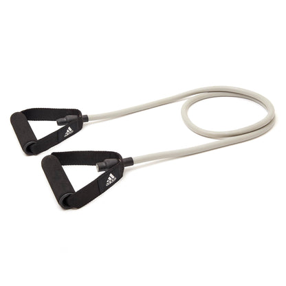 Bandas de resistencia adidas con agarres - Nivel 2 de resistencia - Ideal para entrenamiento y ejercicio de cuerpo completo - Agarres cómodos para bandas de resistencia - Perfectas para el entrenamiento de la parte superior e inferior del cuerpo