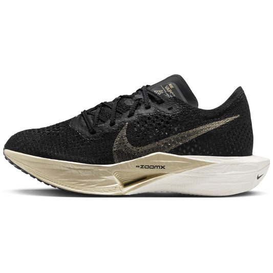 Zapatillas de running de carretera Nike Vaporfly 3 para mujer (DV4130-002 Negro/Negro/Avena/Oro metálico veteado) Talla 6