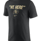 Nike Mens Colorado Buffaloes We Here T-Shirt (US Alpha Large Regular Regular Black)