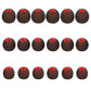 DMZHY Piezas de repuesto para auriculares, puntas de silicona para auriculares, puntas de repuesto para auriculares, cubierta de silicona para auriculares internos (orificio interior de 3,8 mm a 5,1 mm), 9 pares SML Rojo/Negro