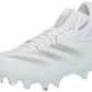 adidas Zapatillas de fútbol americano unisex Adizero Impact blanco/plateado metalizado/blanco 7 US hombre