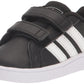 adidas Grand Court Sneaker Black/White/White 1 US Unisex Little Kid