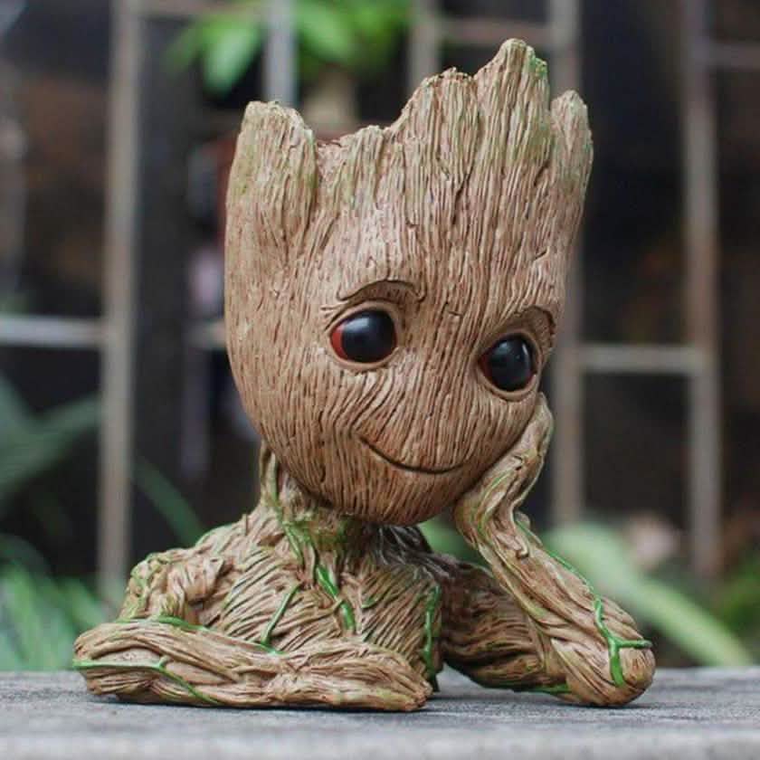 Figura de Baby Groot para maceta decorativa