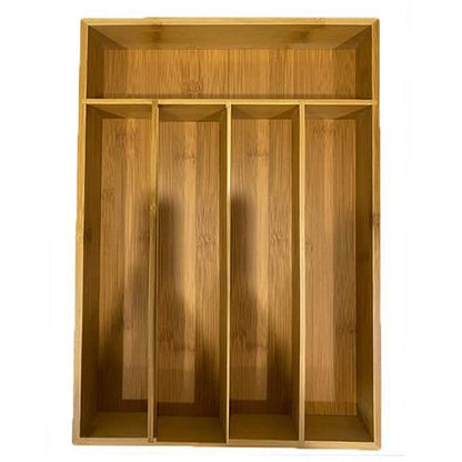 Organizador de cajones de cocina de bambú