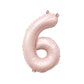 Blush Number Balloon | 32" Giant Pink Foil | Numbers 0-9