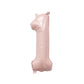 Blush Number Balloon | 32" Giant Pink Foil | Numbers 0-9