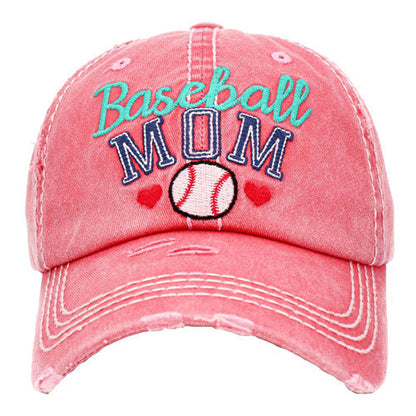 Baseball MOM Vintage Baseball Cap