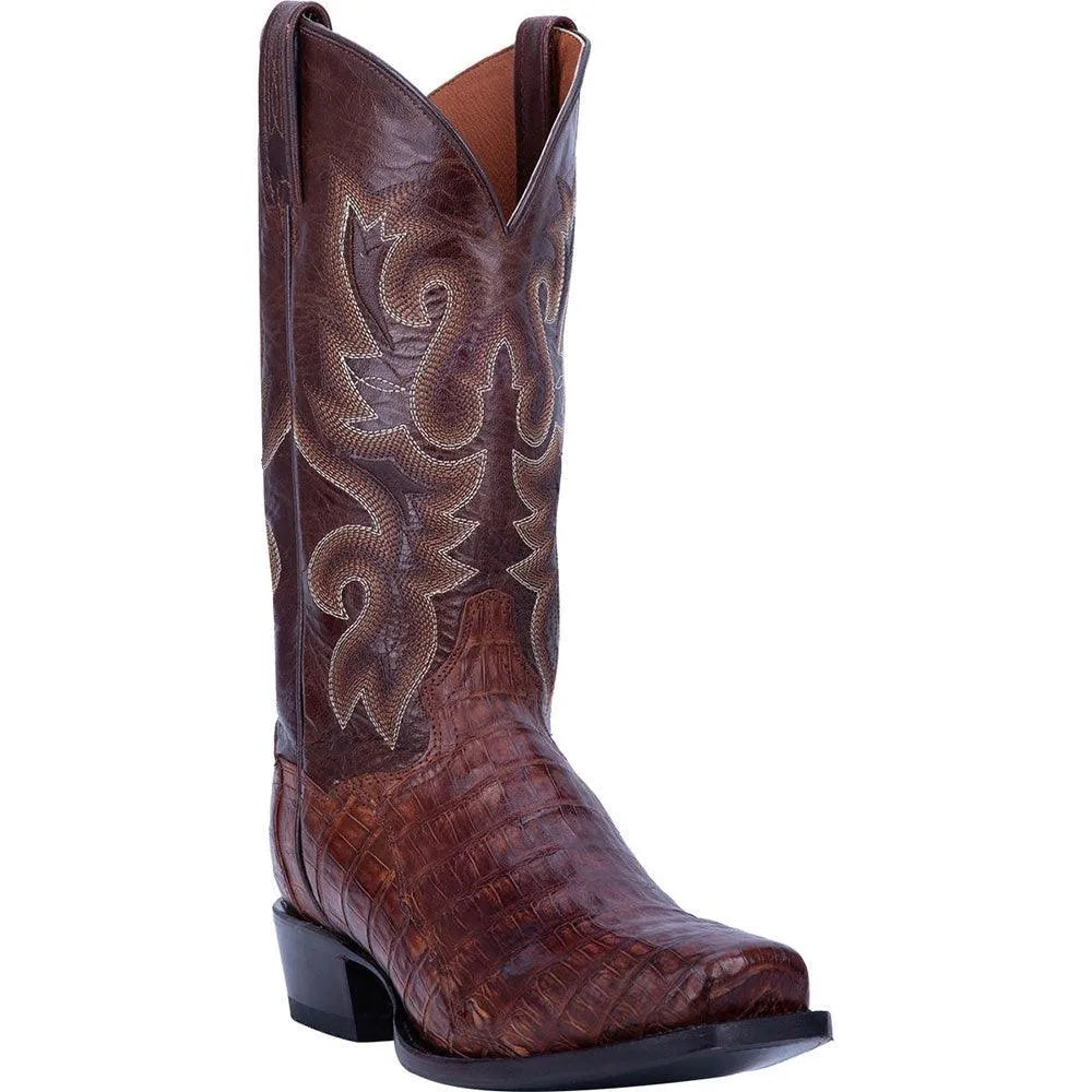 Botas de vaquero de cuero de piel de caimán para hombre Dan Post Bayou