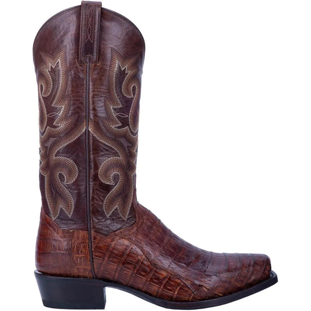 Botas de vaquero de cuero de piel de caimán para hombre Dan Post Bayou