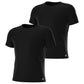 adidas Mens Stretch Cotton Crew Neck Undershirts (2-Pack) Black X-Large