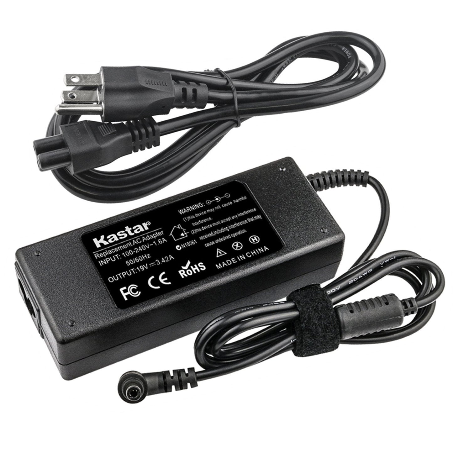 Kastar Fuente de alimentación para Gateway KAL90 LL1 MC78 MD78 NE51B19U NE52203U NE56R NE56R28U NE56R43U NE71B NV47H NV50A NV52L NV52L06U NV55S NV57H57U NV57H58U NV57H73U NV57H77U NV75S26U NV77H NV7915U P5WS6