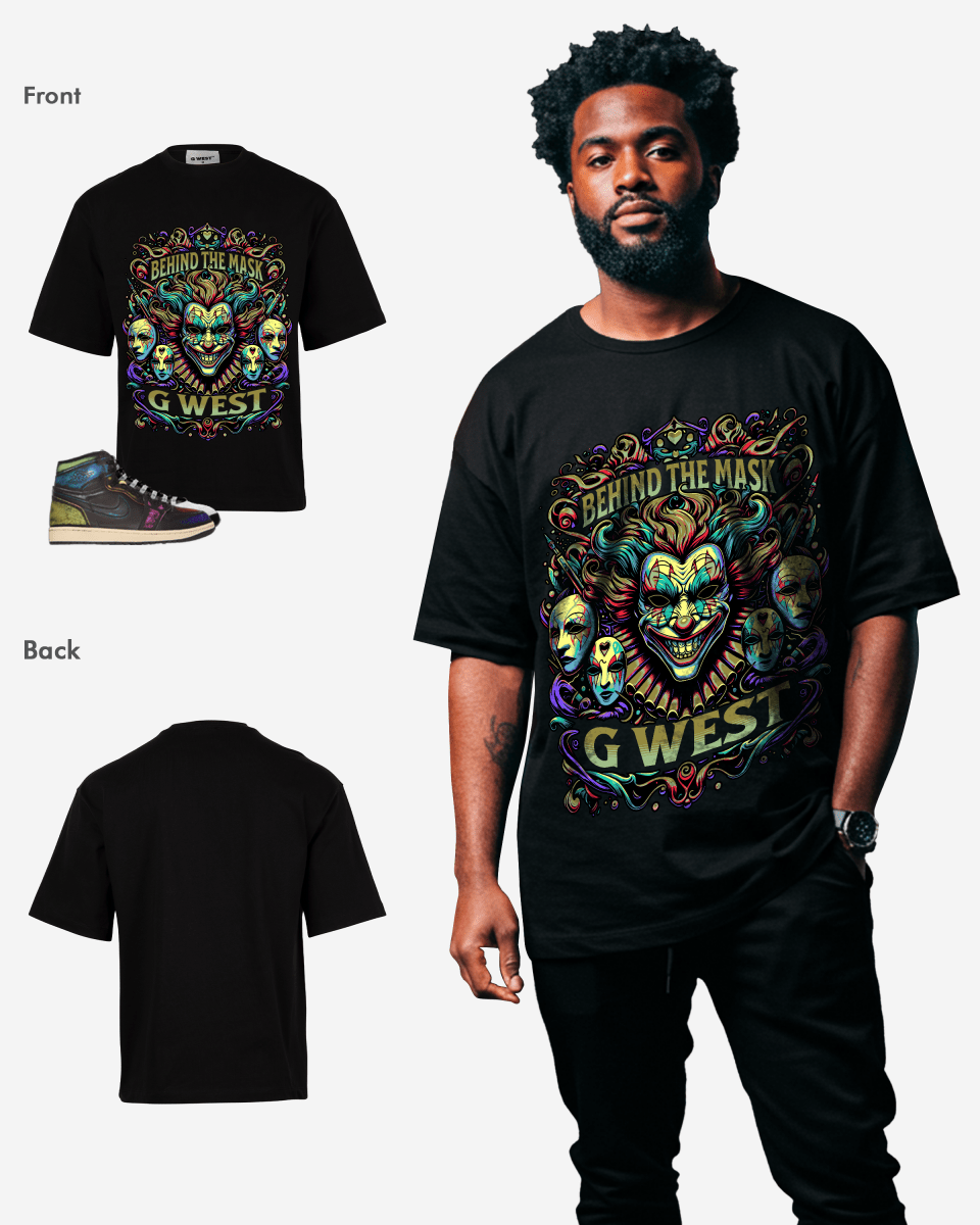 G West Behind The Mask Oversized T-Shirt Mens