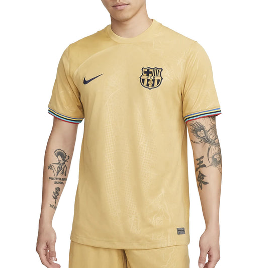 Camiseta de fútbol Nike FC Barcelona 2022-2023 de visitante para hombre (as1 Alpha l Regular Regular Grande)