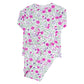 Conjunto de Pijama de Flores Moradas para Niña Mayor