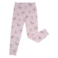 Pijama de mariposas rosadas, margaritas y bambú para niños grandes