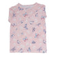 Pijama de mariposas rosadas, margaritas y bambú para niños grandes