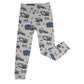 Pijama de niño grande con camiones y excavadoras de construcción