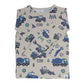 Pijama de niño grande con camiones y excavadoras de construcción