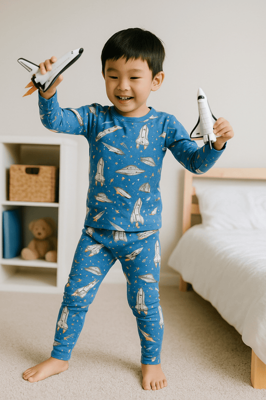 Pijama de niño grande en órbita profunda