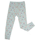 Pijama para niños grandes con estampado de cachorro bulldog francés menta