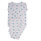 Pijama de bambú de gallinas rosas para niños grandes