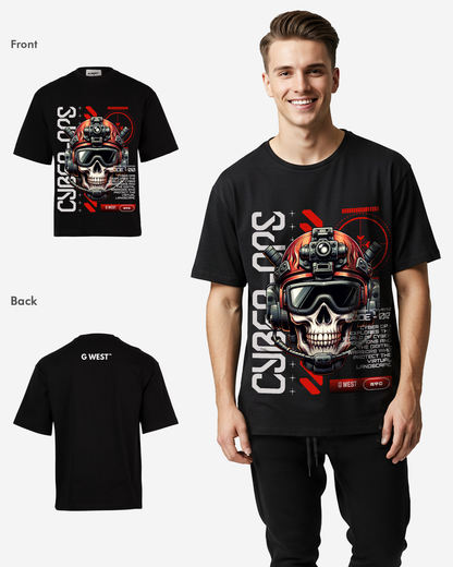 G WEST CYBER OVERSIZED T-Shirt Mens
