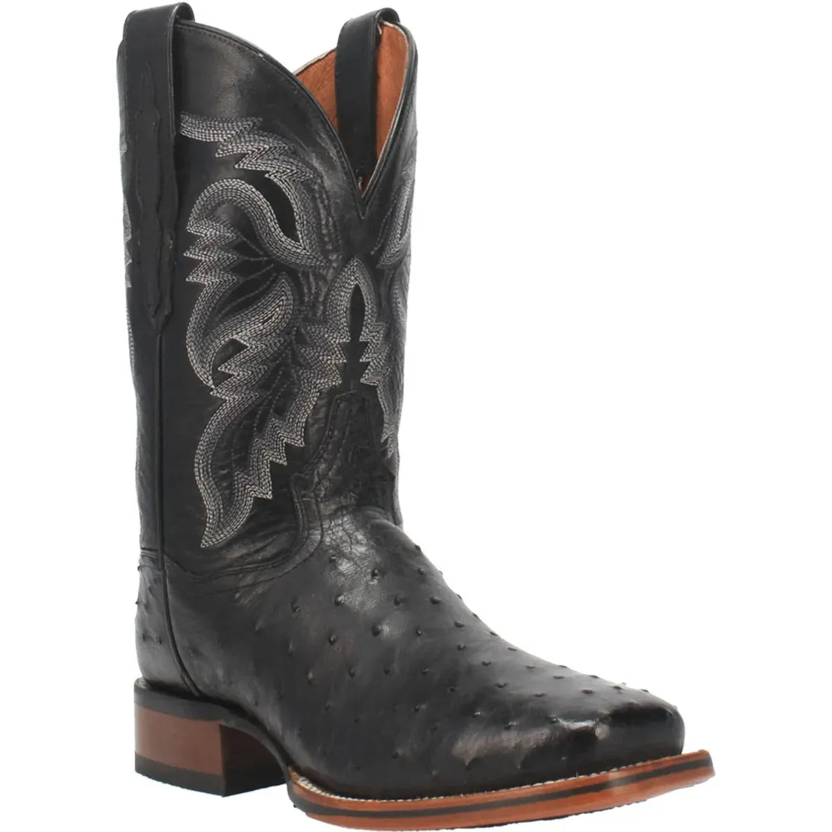 Dan Post Alamosa - Botas de vaquero de piel de avestruz para hombre