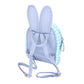 Glittered Check Patterned Bunny Mini Backpack Bag
