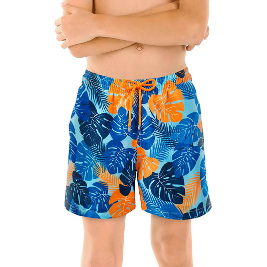 Bermuda híbrida Blue Jungle Boys, para nadar y jugar