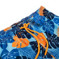 Blue Jungle Hybrid Short, Compression Lined Swim and Resort Trunk
