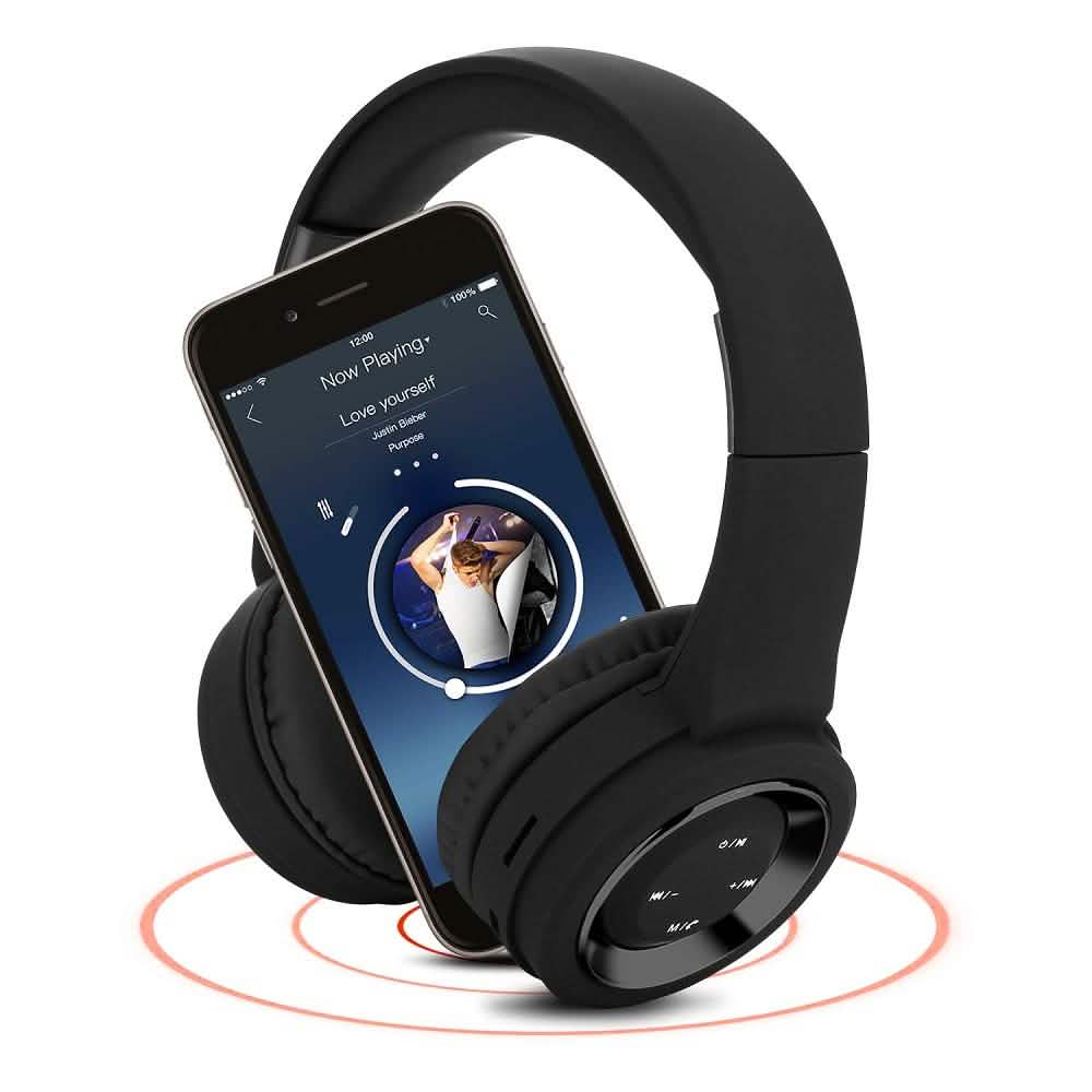 Auriculares Bluetooth Inalámbricos Hi-Fi Estéreo Plegables