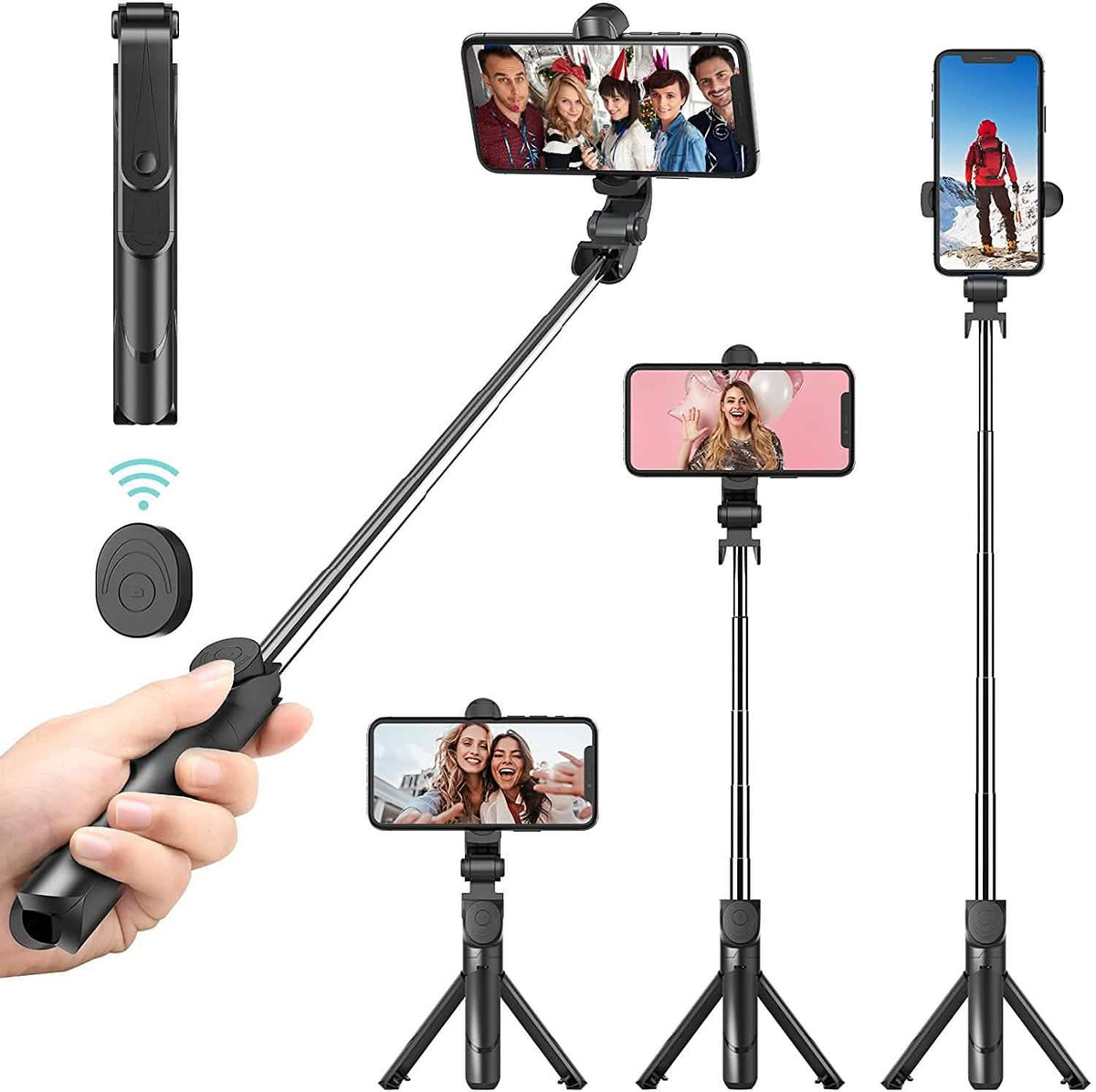 Trípode con palo selfi Bluetooth