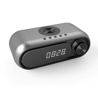 Bluetooth Speaker Wireless Charger with Alarm Clock