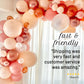 Dusty Rose Boho Balloon Garland Kit | Blush Chrome Rose Gold DIY Arch