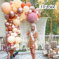 Dusty Rose Boho Balloon Garland Kit | Blush Chrome Rose Gold DIY Arch