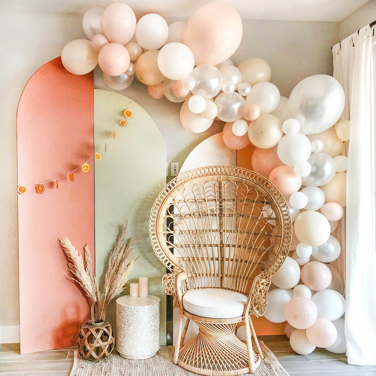 Neutral Boho Balloon Garland Kit | Blush White Sand Pearl DIY Arch