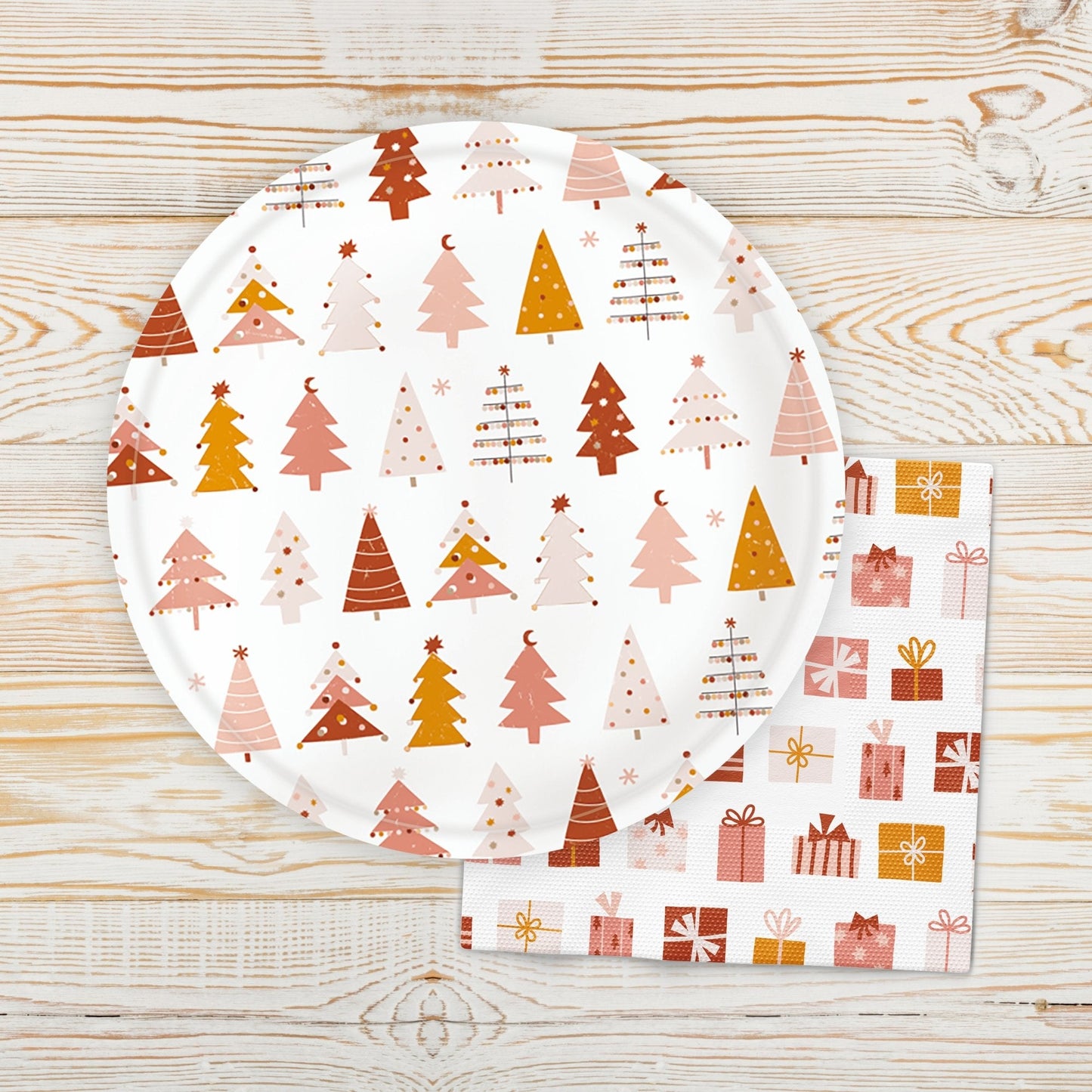 Servilletas con Icono de Regalo de Navidad
