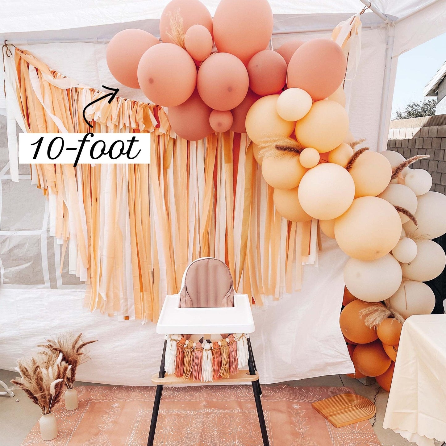 Kit de guirnalda de globos Moody Boho | Arco DIY Malva Mate Melocotón Mocha
